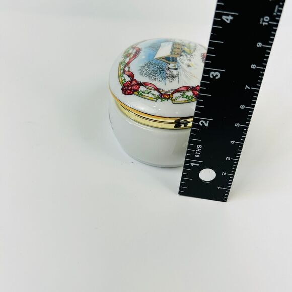 Vtg‎ 90's Christmas Music Box HERITAGE HOUSE Come All Ye Faithful Limited Crank - Picture 12 of 13